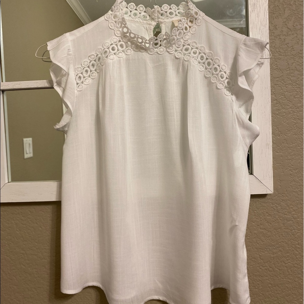 Sweet Wanderer White Cropped Top Size Small